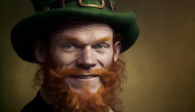 Ein Leprechaun, wie er in Irland dargestellt wird - © ink drop