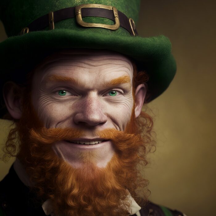 Ein Leprechaun, wie er in Irland dargestellt wird - © ink drop