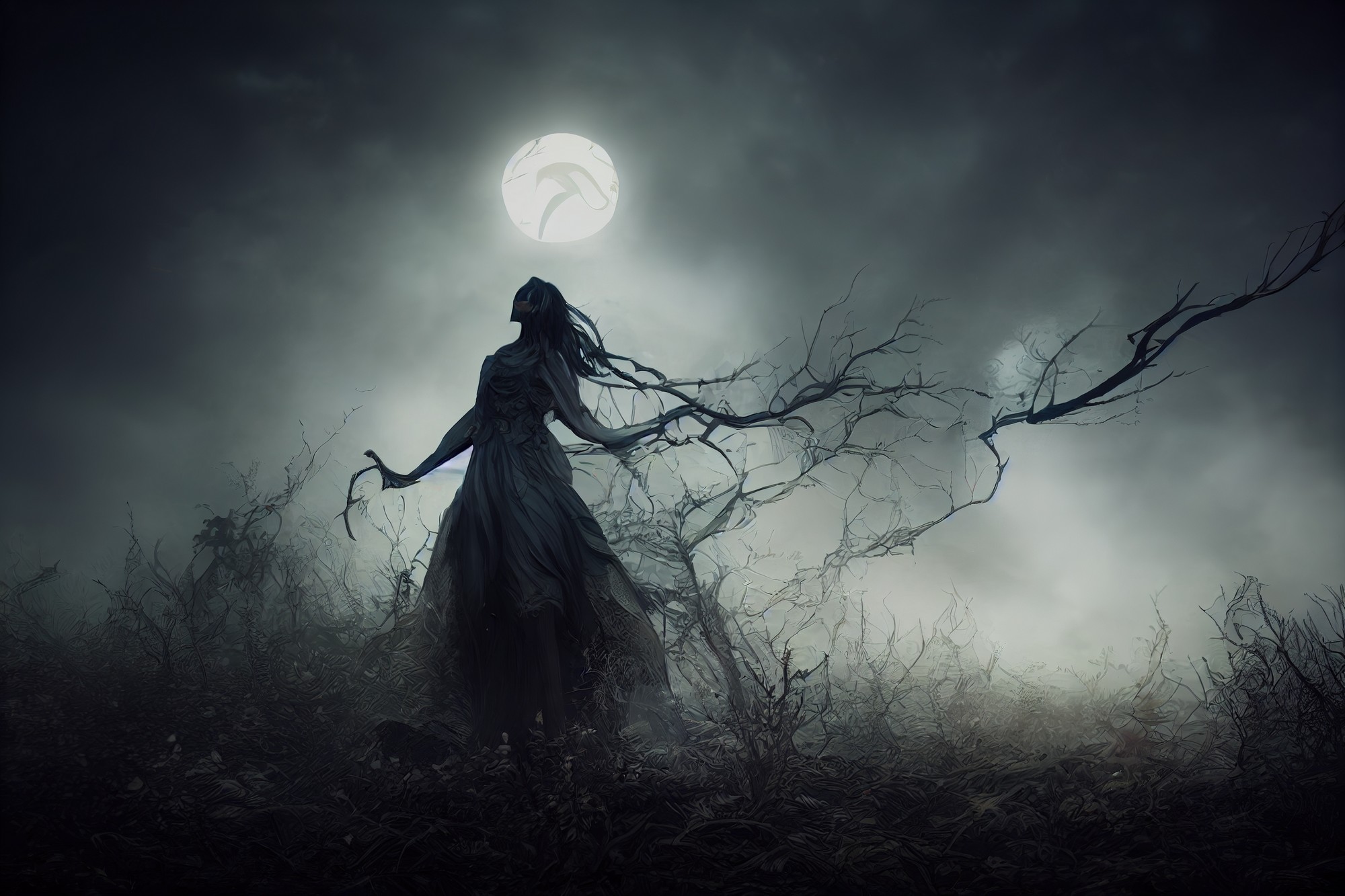 Eine Banshee im Herzen der Nacht in Irland - © Declan Hillman  