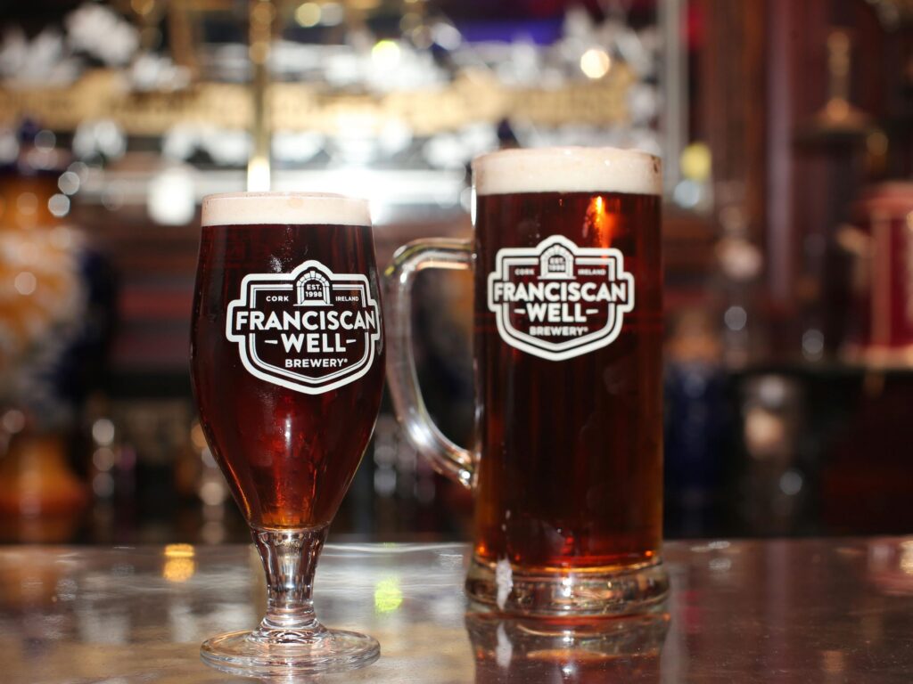 Biere der Franciscan Well Brewery - http://www.duffyrafferty.com