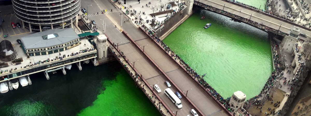 Vue aérienne de la Chicago River - Ryan Dickey - cc