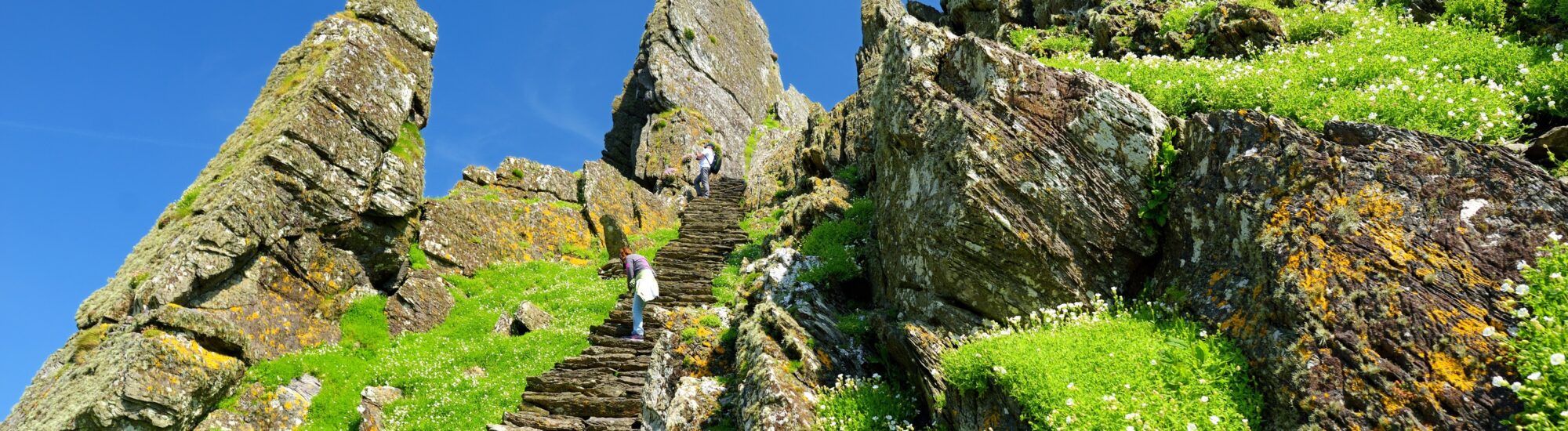 Die Treppen von Skellig Michael