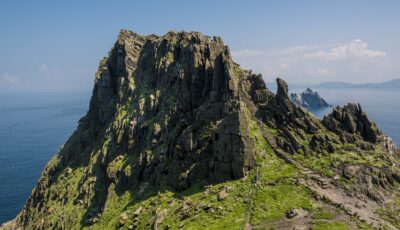 Steintreppe auf Skellig Michael, die in der Star-Wars-Saga zu sehen ist
