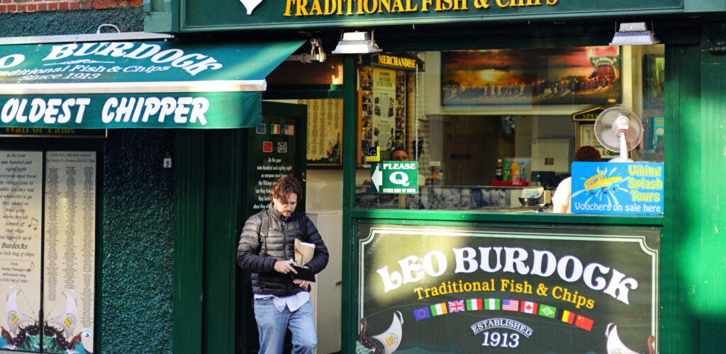 Kreuzungspunkt des Leo Burdock in Dublin