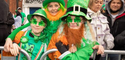 People in green on St Patrick's Day - ©Allen Kiely - Failte Ireland