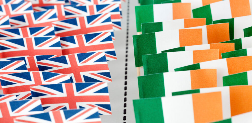 Die Kluft zwischen Irland und dem Vereinigten Königreich