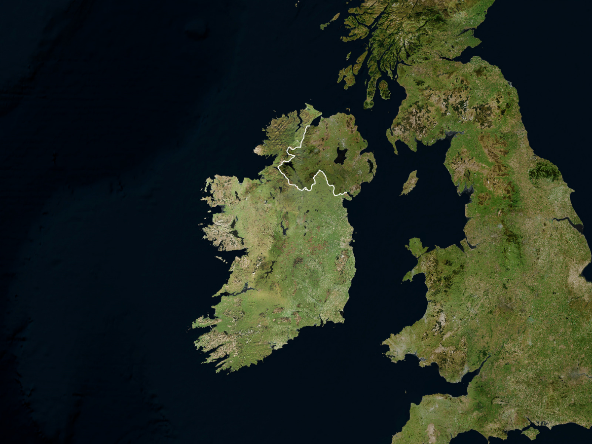Satellitenbild von Irland - © Satellite Stocks