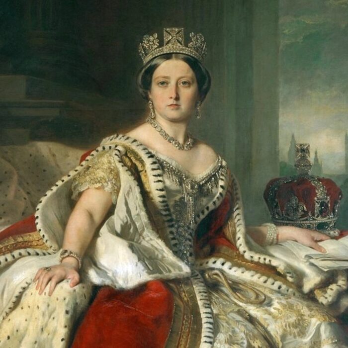 Porträt von Königin Victoria von Franz Xaver Winterhalter aus den Jahren 1819-1901. - Fotografie von Franz Xaver Winterhalter