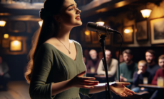 Aufführung des Sean-Nós-Sängers