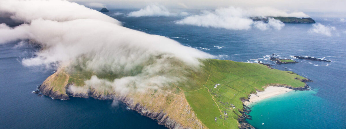 Luftaufnahme von Great Blasket Island - © Tom Archer