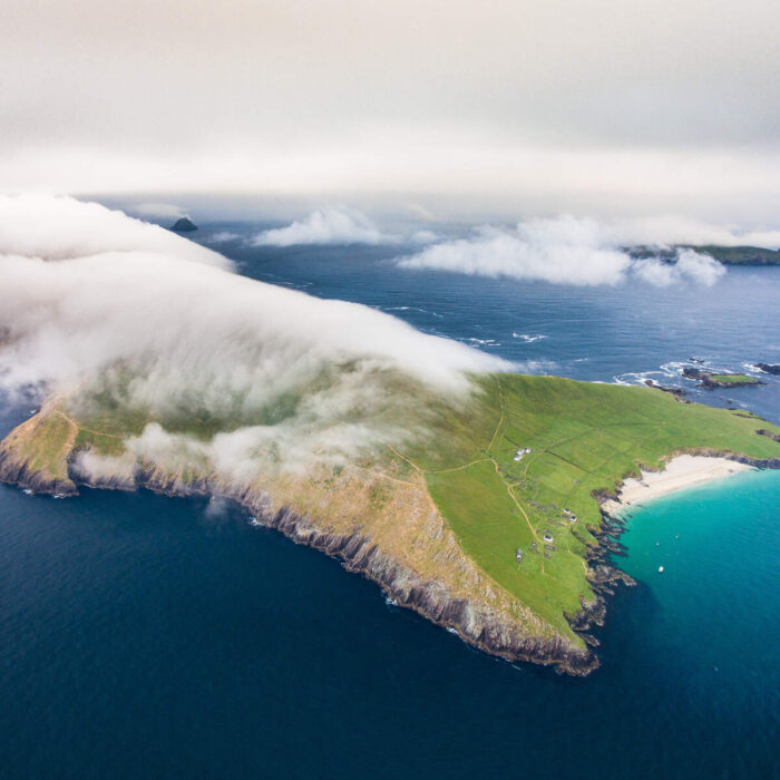 Luftaufnahme von Great Blasket Island - © Tom Archer