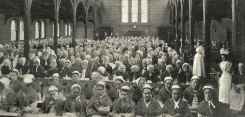 Ein irisches Arbeitshaus - Public Domain