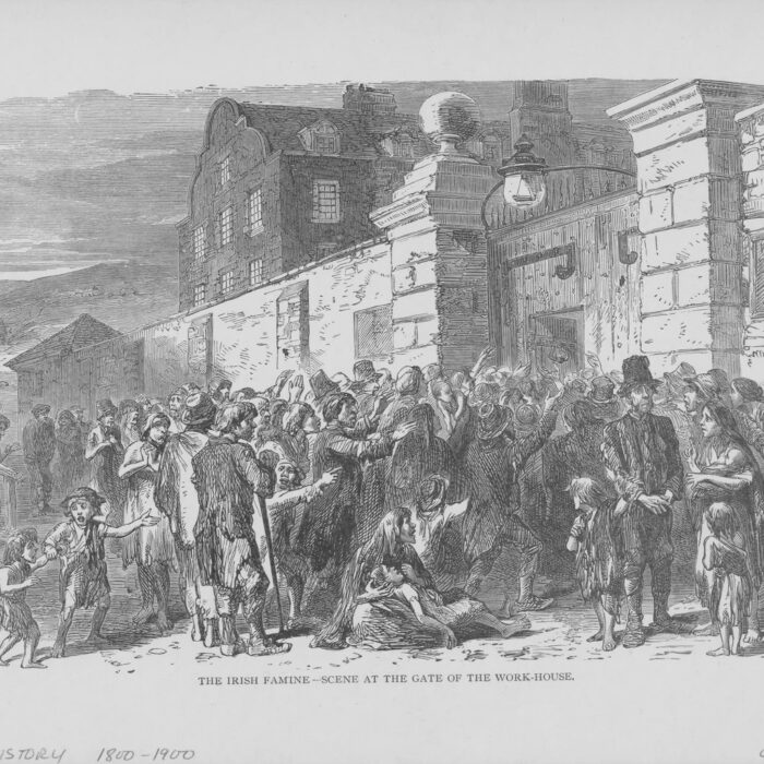 Das Poor Law von 1838 führte zur Gründung der irischen Workhouses - Public Domain