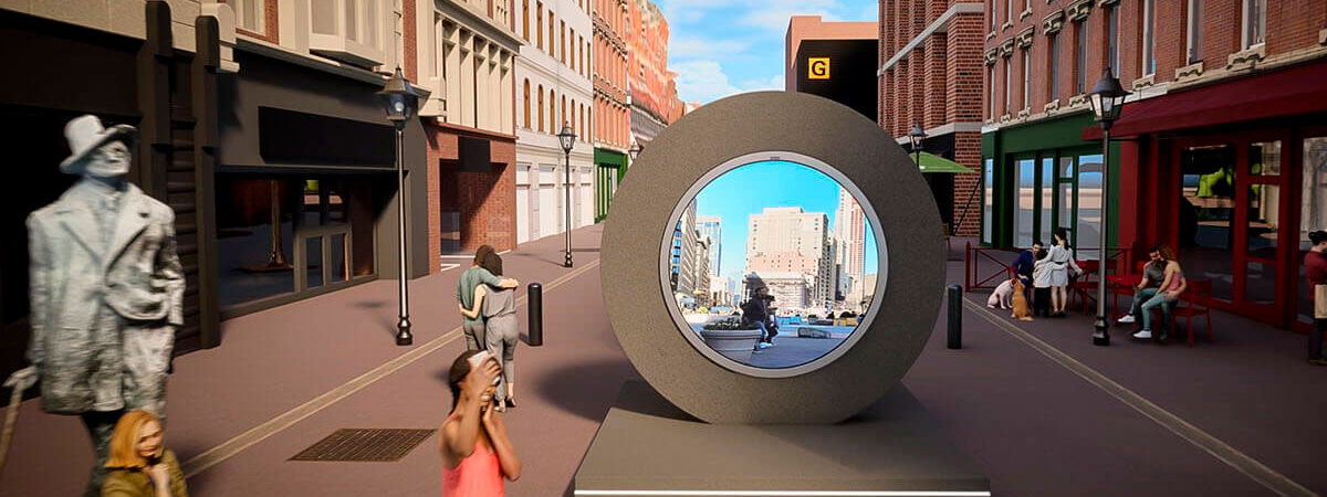 Stargate-Portal verbindet Dublin und New York in Echtzeit