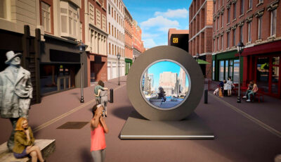 Ein digitales Portal wurde in Dublin und New York eingerichtet, um die beiden Städte in Echtzeit miteinander zu verbinden - Portals.org