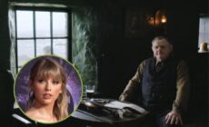 Taylor Swift, interessiert an einem Drink im Pub des Films "Banshees of Inisherin".