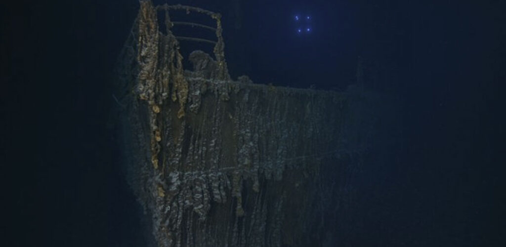 Das Wrack der Titanic hat einen Teil seiner Reling verloren - @RMSTitanic_Inc (X)