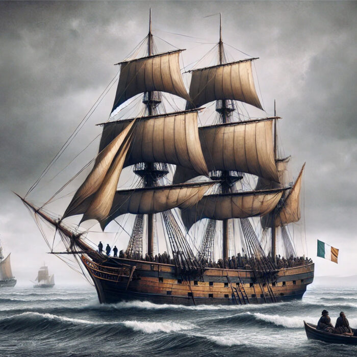 Sargschiffe oder "coffin ships" verlassen Irland in Richtung Amerika - Go to Ireland.com