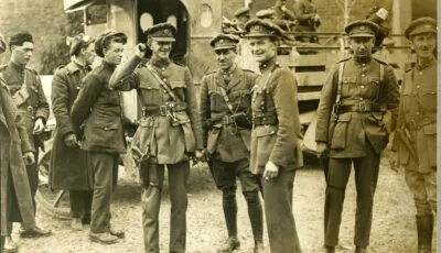 Soldaten der National Army während des Irischen Bürgerkriegs
