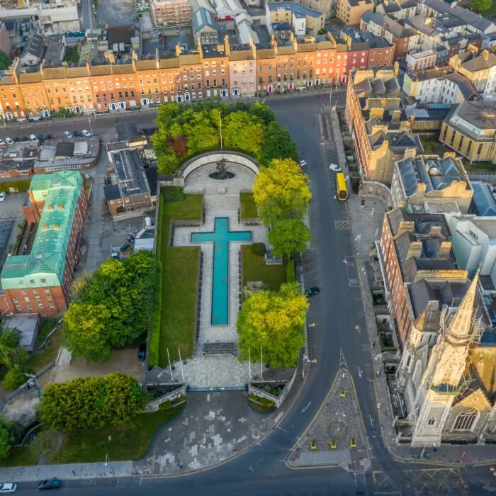 Der Garden of Remembrance 6 Garden of Remembrance (Jardin du souvenir) à Dublin - © Irish Drone Photography