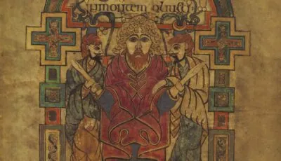 Das Book of Kells 1 Illuminierte Seite des Book of Kells