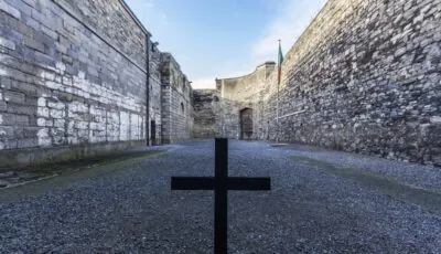 Osteraufstand von 1916 3 Hinrichtungsplatz im Kilmainham Gaol in Dublin