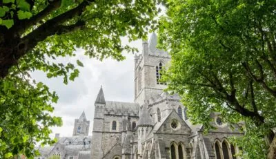 Die Christ Church Cathedral 2 Kirchenschiff und Gewölbe der Christ Church Cathedral in Dublin