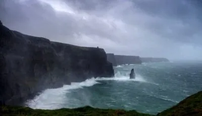Die Cliffs of Moher riskieren Sturm Lorenzo