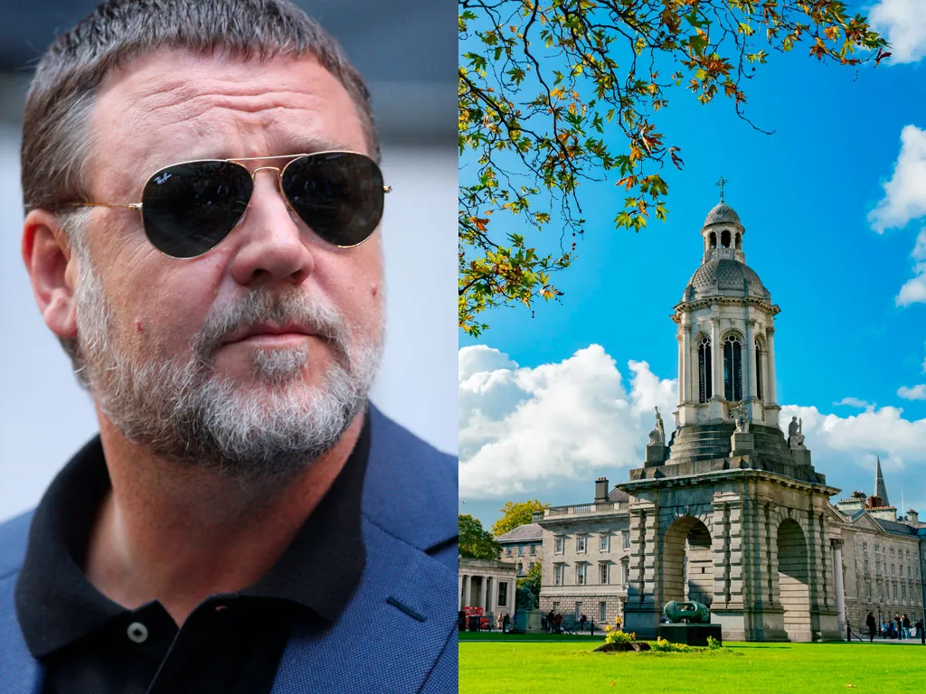 Russel Crowe actuellement en tournage à Trinity College