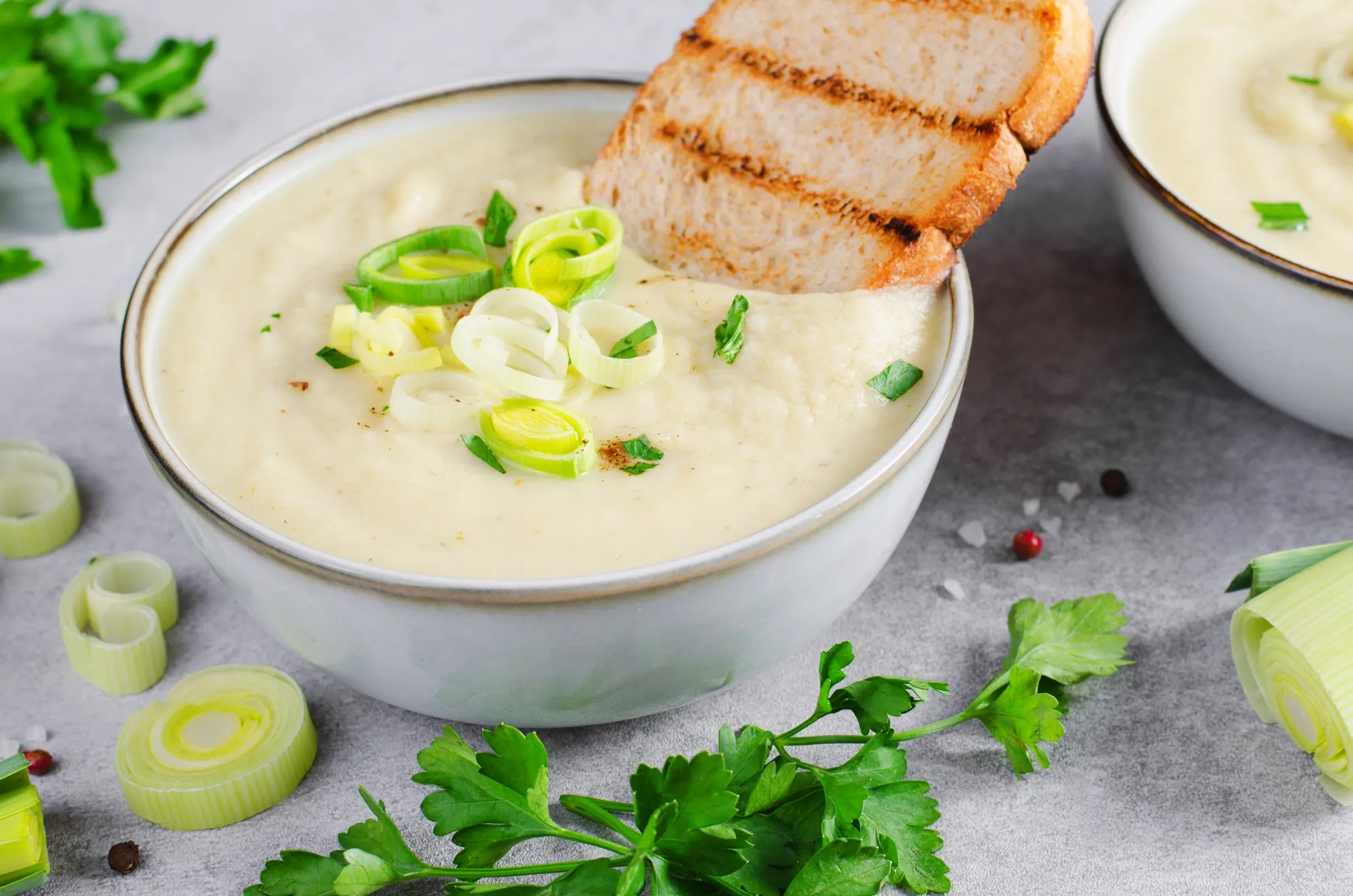 Irish Potato Leek Soup (Irische Kartoffelsuppe)