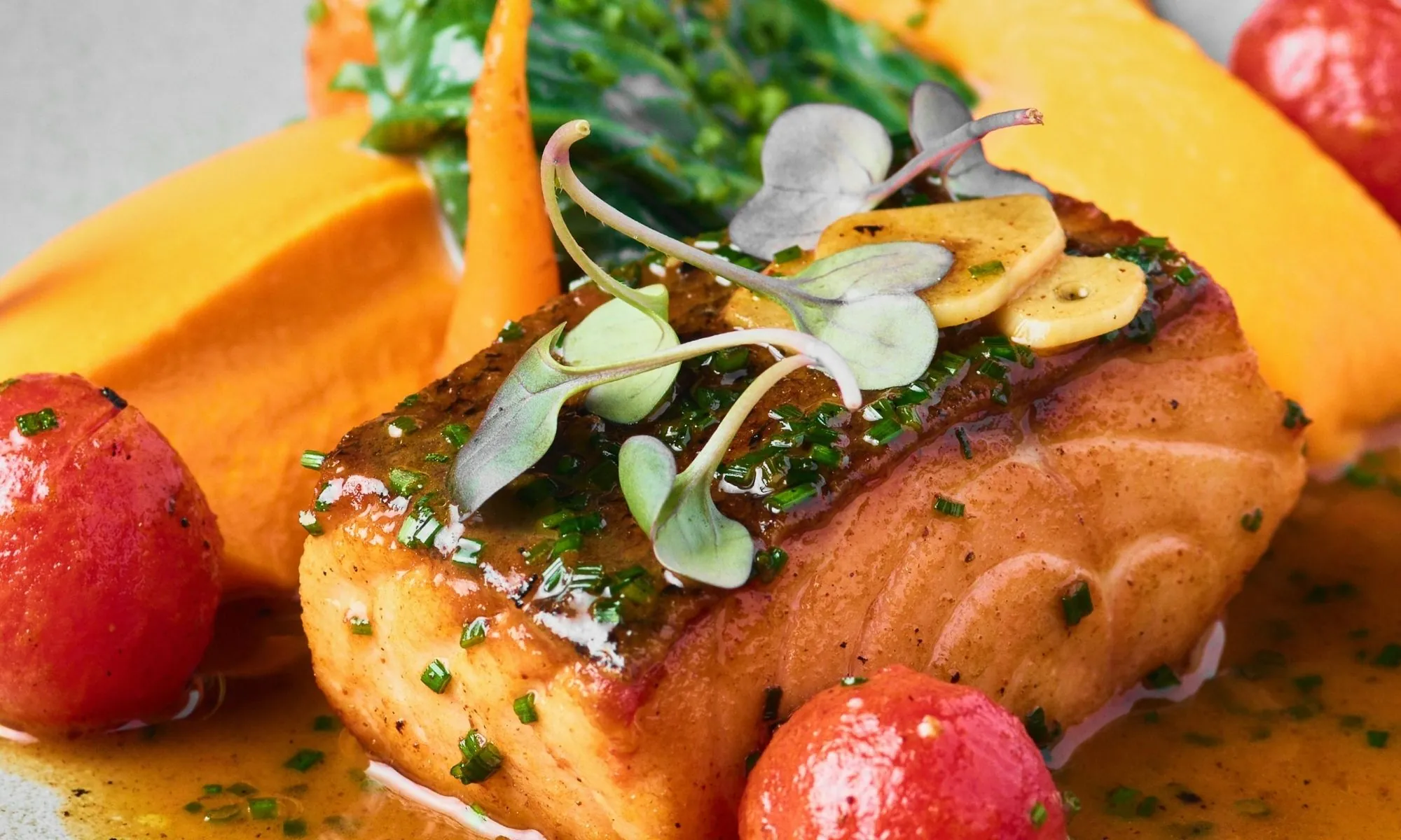 Lachs mit Whiskey-Sauce