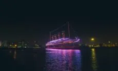 Die Titanic wird in Belfast von Drohnen nachgebaut