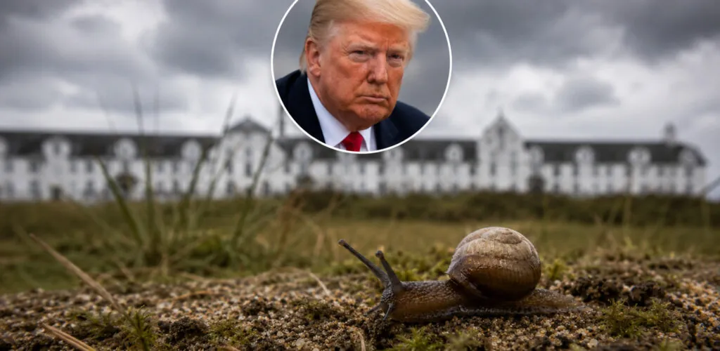 In Irland kommt eine 2-mm-Schnecke Donald Trumps Plänen in die Quere