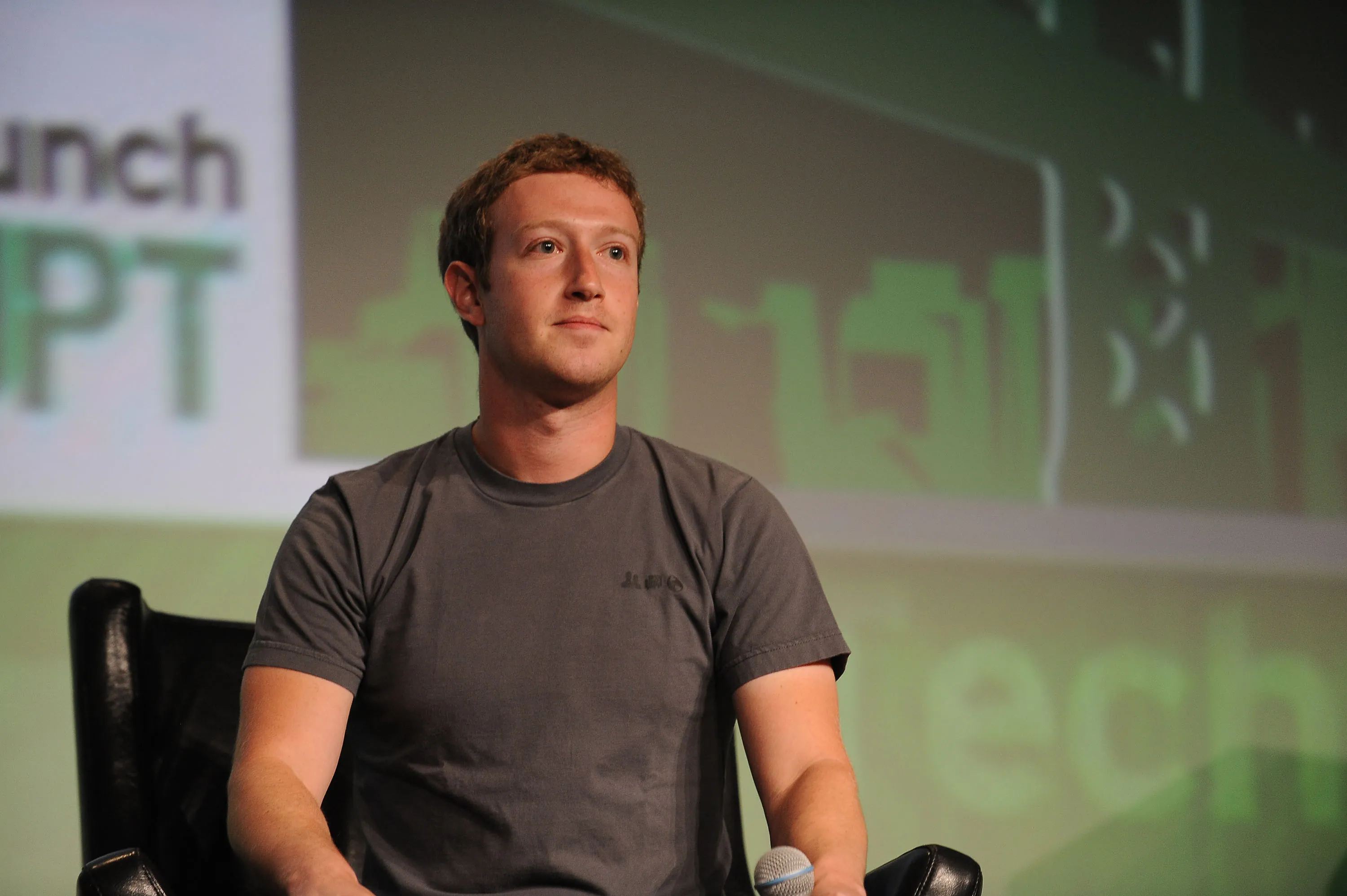 Mark Zuckerberg lors de la conférence TechCrunch à San Francisco en septembre 2012